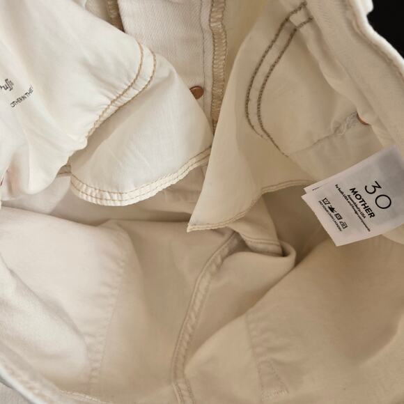 Mother The Tomcat Ankle Jeans Cream 30 - Picture 9 of 13